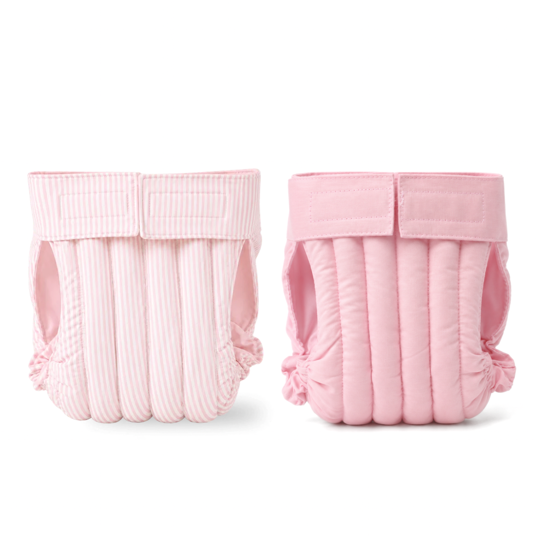 Pelene za široki povoj – set od 2 komada u svetloroze i roze boji
