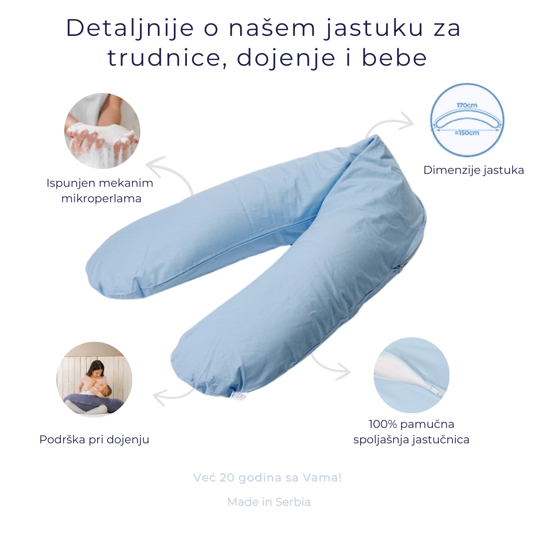 Beluga jastuk - Krem pruga